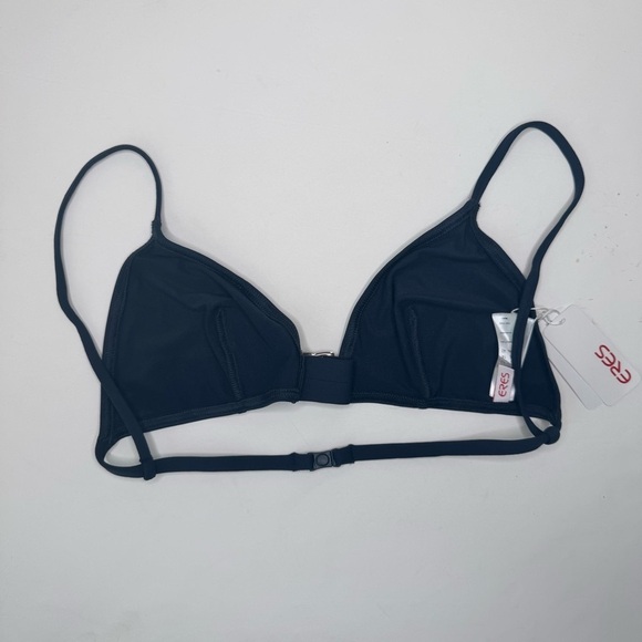 NWT ERES “Edge Cut” Triangle Bikini Top With Buckle Detail in Navy - Picture 8 of 16